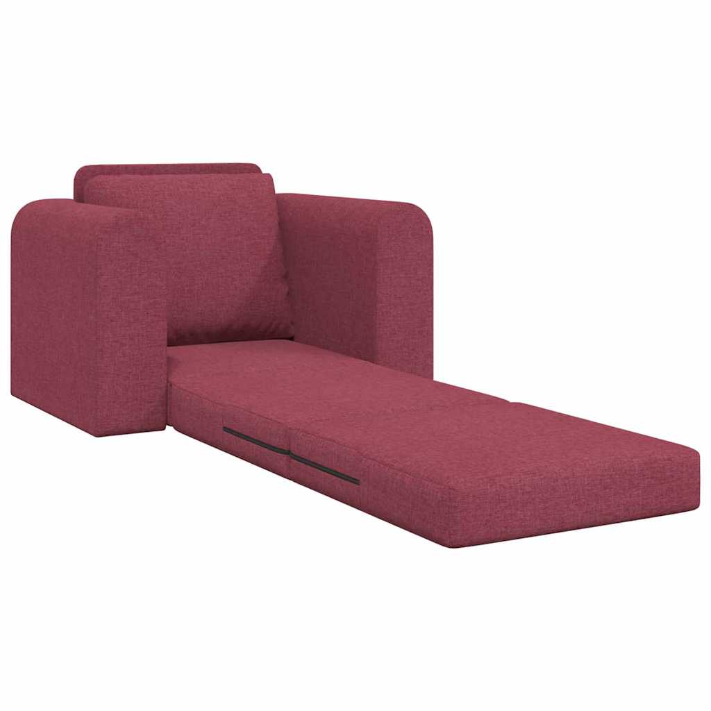 Sofa Bed Wine red 98 x 71 x 83 cm Fabric